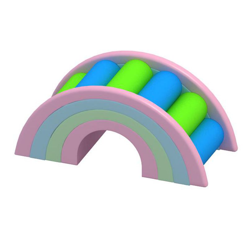 Kids Outdoor Balance Beam - Kids Party Indoor Rainbow Soft Play