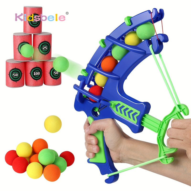 Kids Outdoor Lounge Set - Foam Ball Shooting Toy Bow –