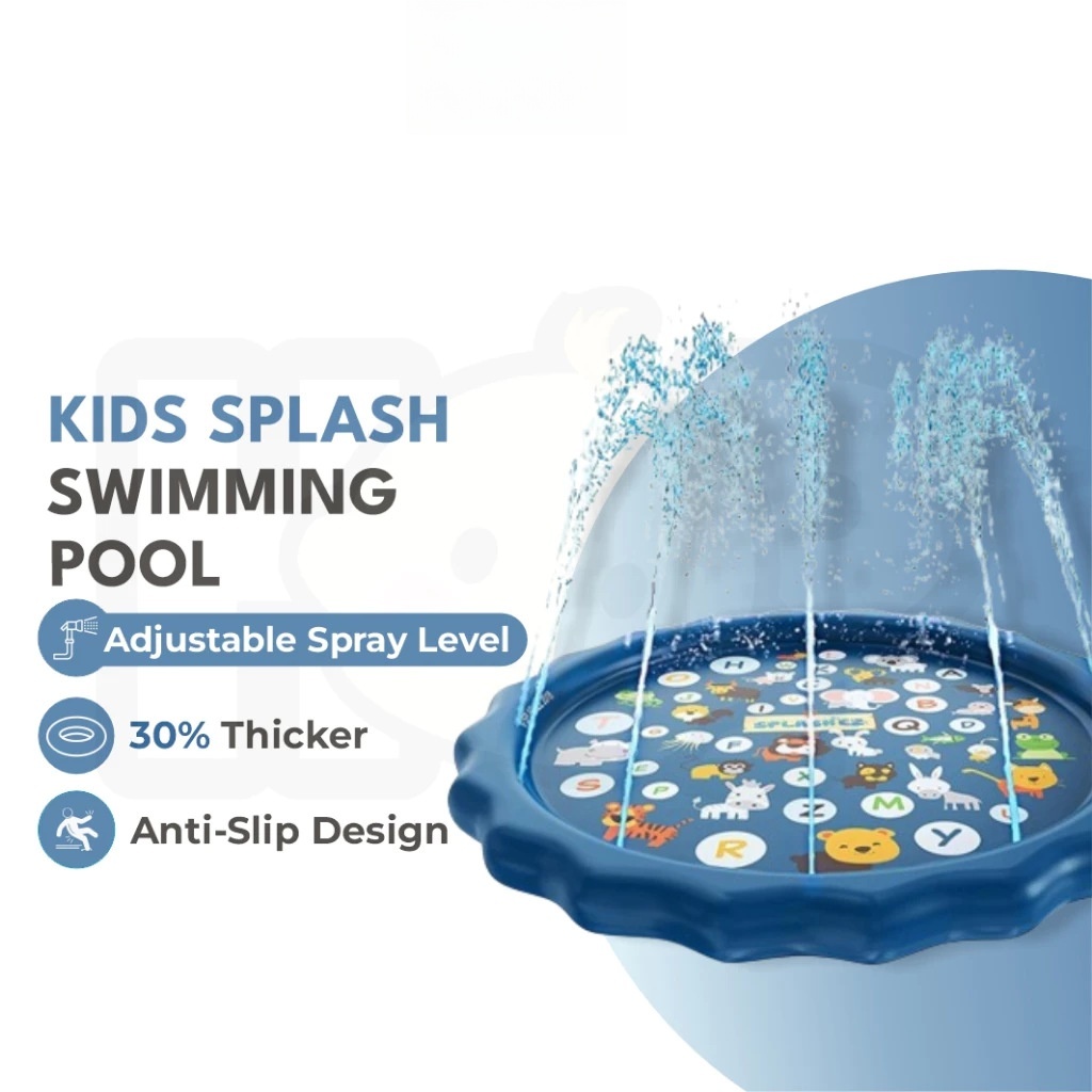 Slip Slide Water Mat - 100/170cm Outdoor Kids Sprinkler Play Pad