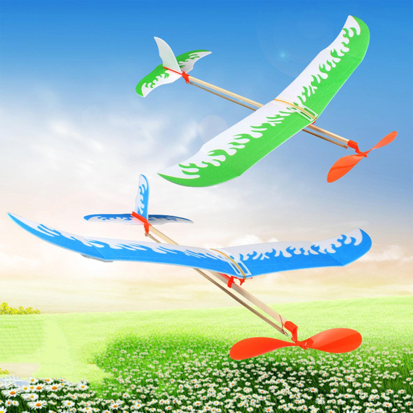 Kids Outdoor Activities - Rubber Band Airplanes Powered Glider Aircraft
