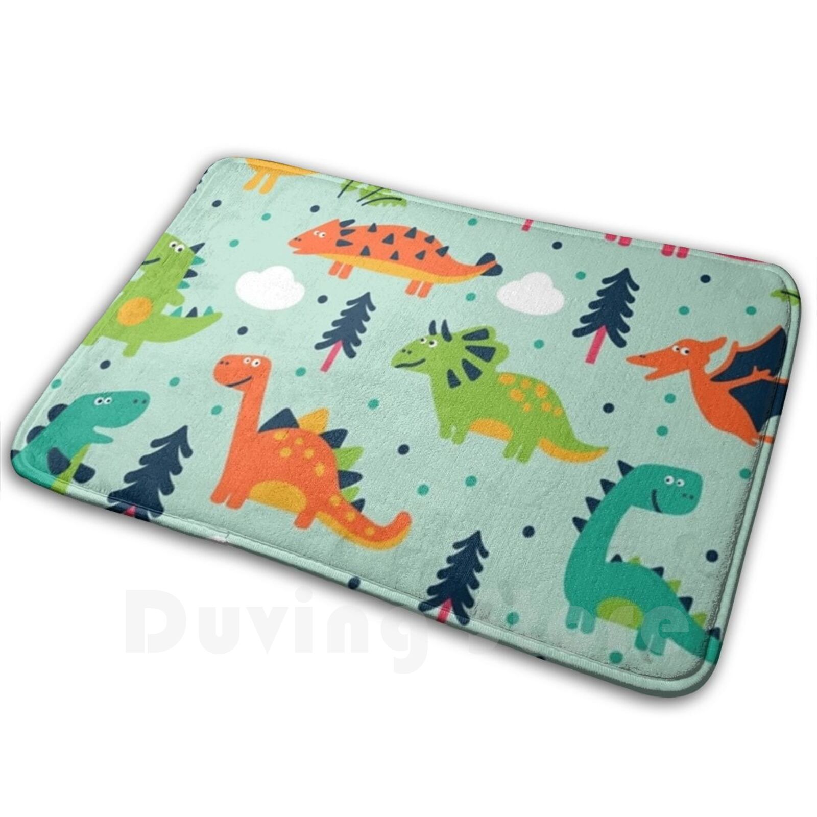 Kids Outdoor Floor Cushions - Dino Pattern 2 Soft Non-Slip Mat