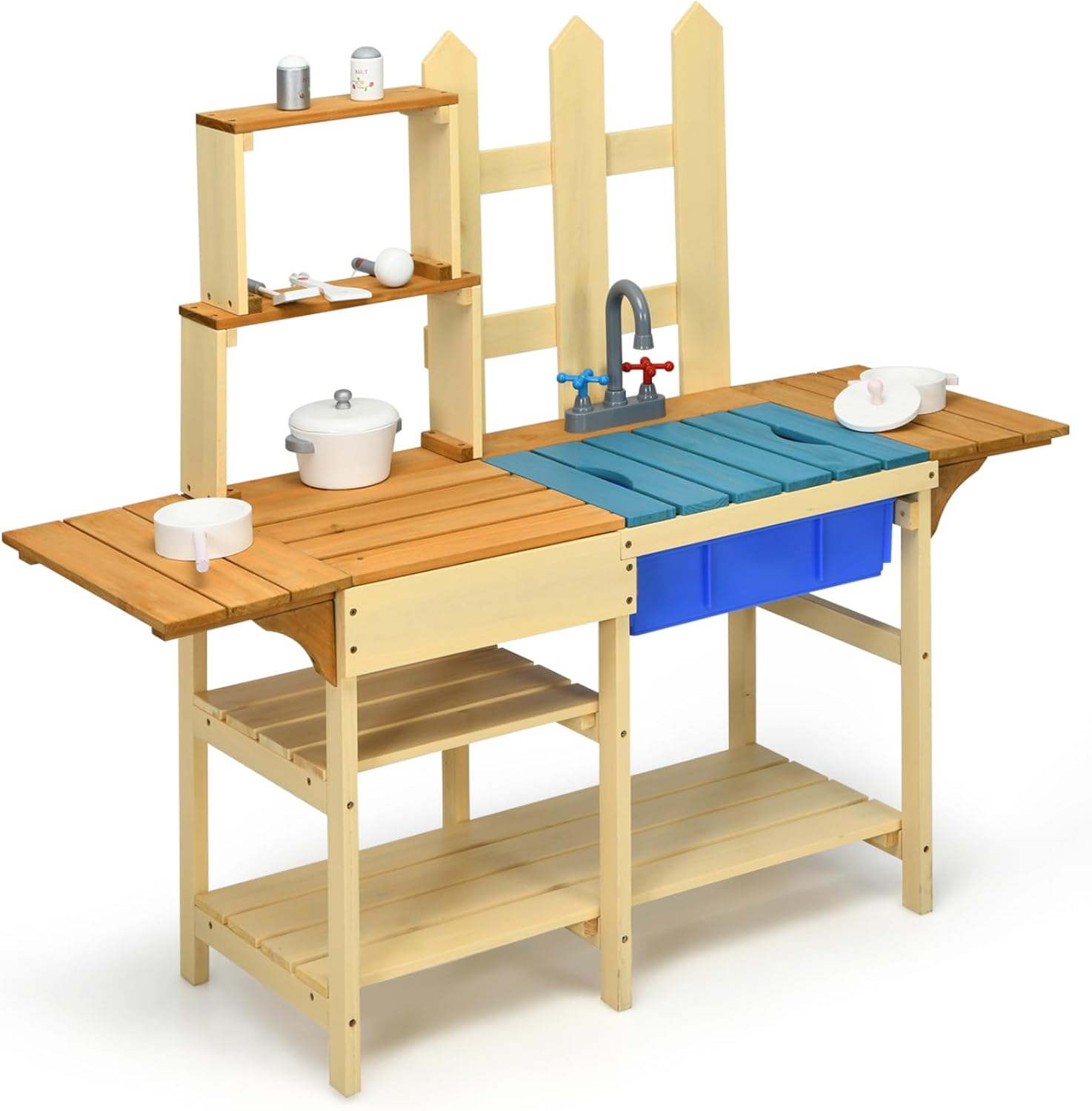 Kids Outdoor Mud Kitchen - Kids Mud Kitchen Playset, Indoor Outdoor