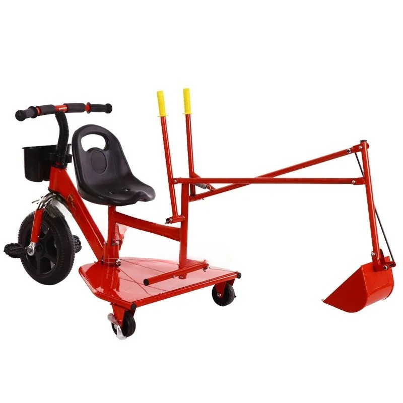 Kids Outdoor Ride On - Outdoor Children Tricycle Excavator, Kids Ride