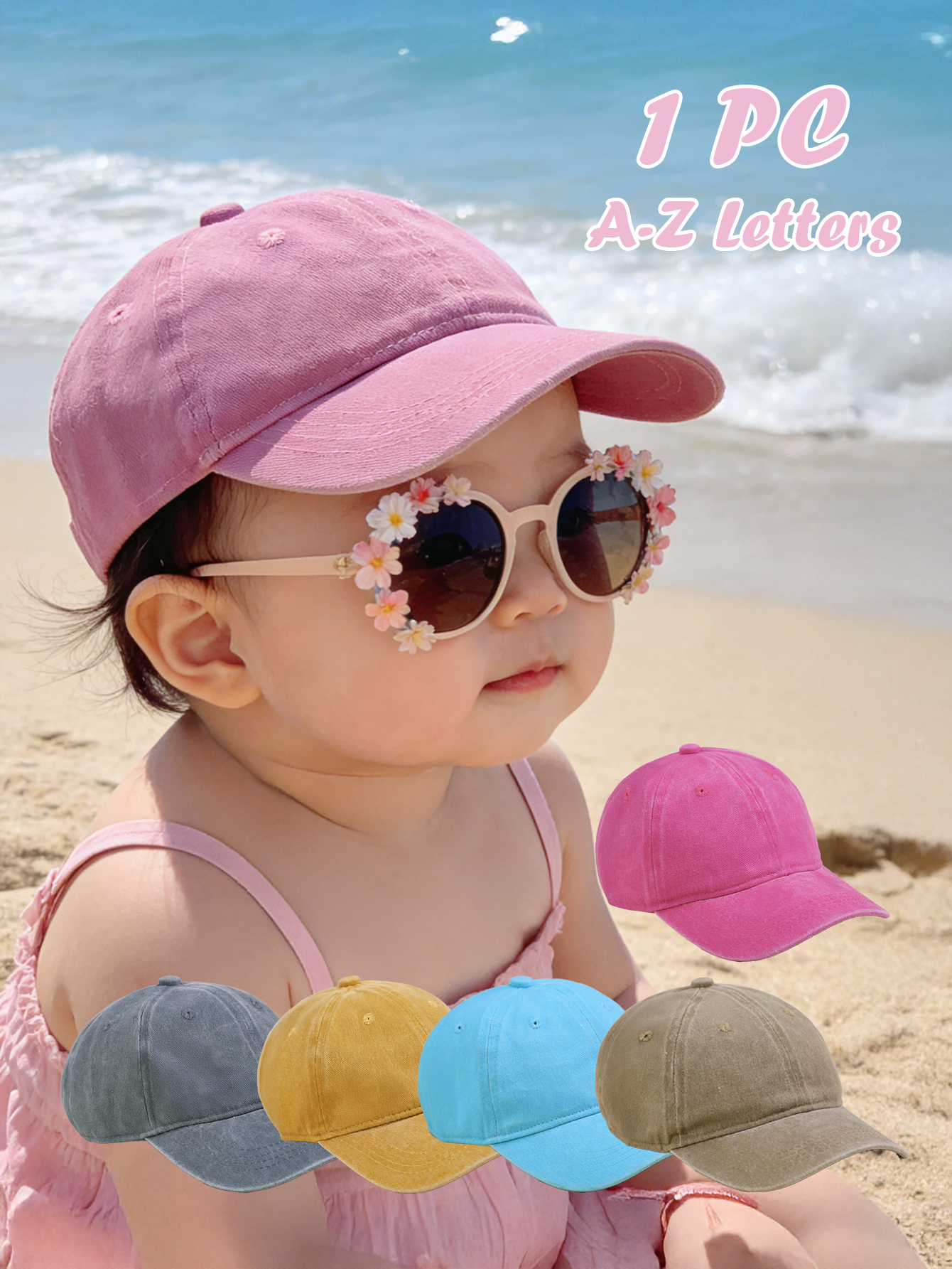 Kids Outdoor Activities - 1pc Kids Solid color Baseball Cap