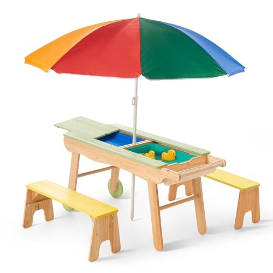 Indoor outdoor 3-in-1 kids pic - Kids Outdoor Sensory Table recension och pris