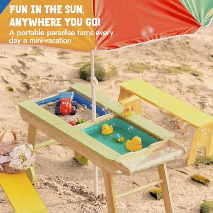 Indoor outdoor 3-in-1 kids pic - Kids Outdoor Sensory Table recension och pris