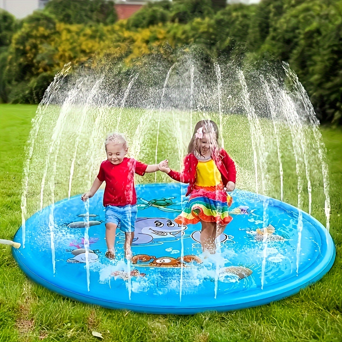 Children Play Spray Mat 100cm  - Slip Slide Water Mat recension och pris