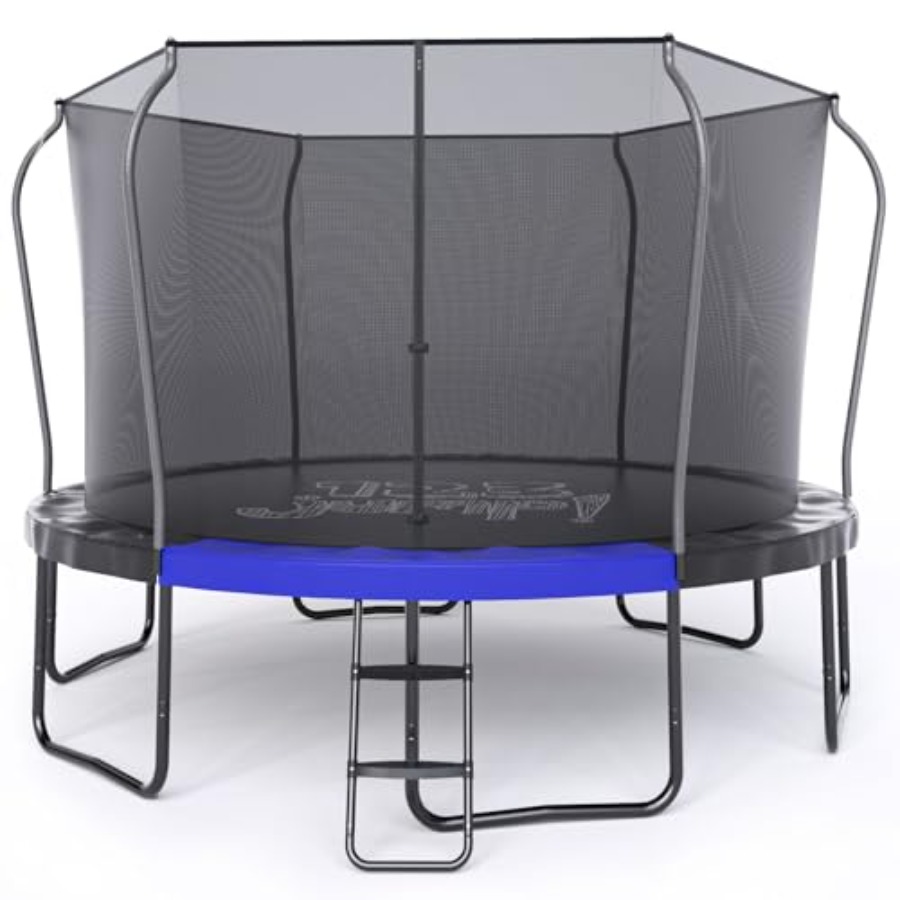 12FT Outdoor Trampoline with E - Kids Outdoor Ladder recension och pris