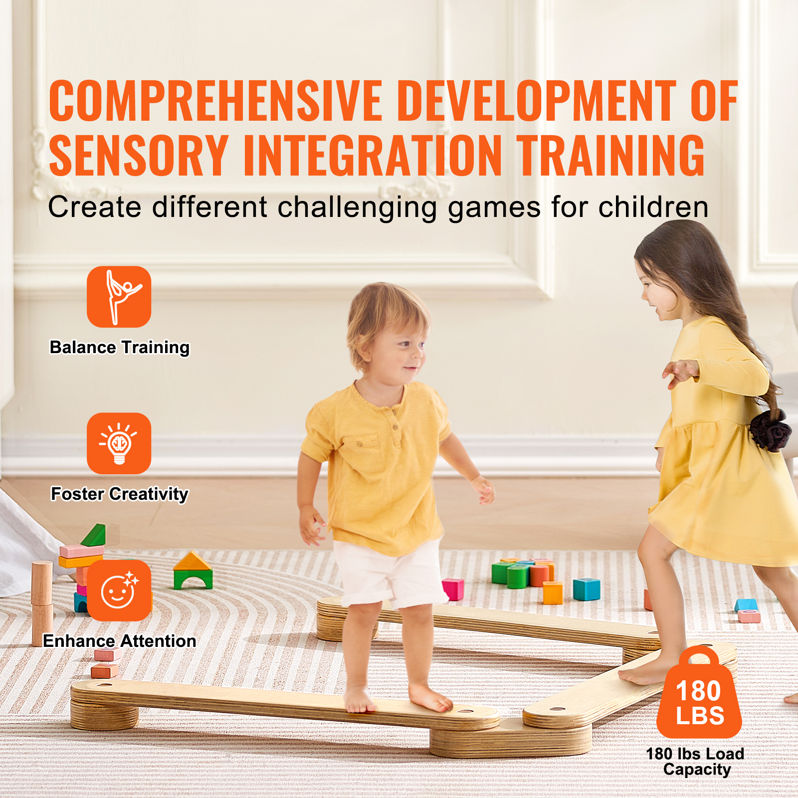 SucceBuy Balance Beam Stepping - Kids Outdoor Balance Beam recension och pris
