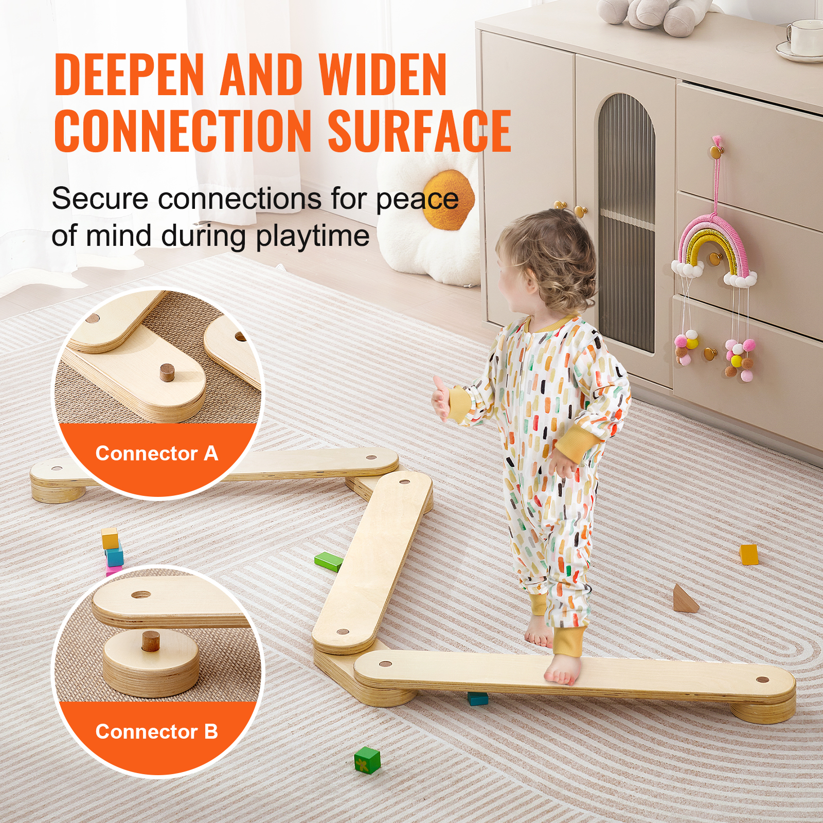 SucceBuy Balance Beam Stepping - Kids Outdoor Balance Beam recension och pris