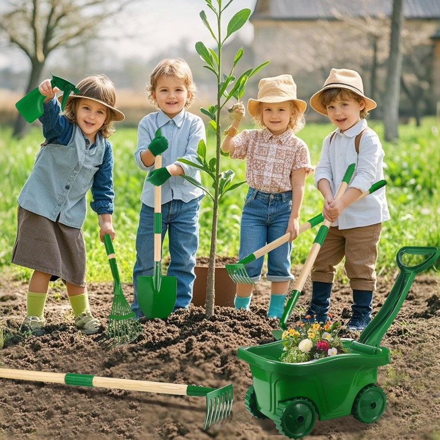 Kids Gardening Tools Set - 7pc - Kids Outdoor Yard Tools recension och pris