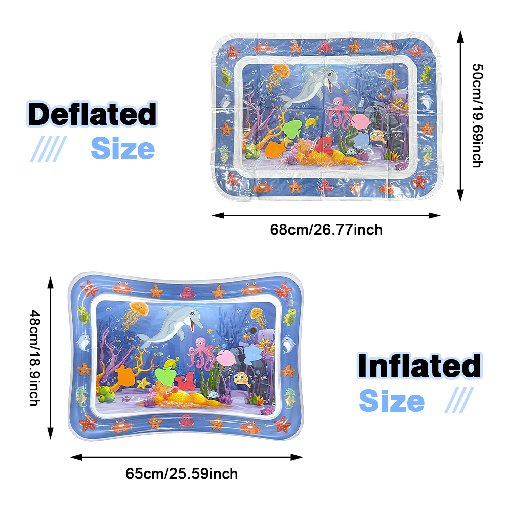 1pc Blue Dolphin Inflatable PV - Kids Outdoor Water Play Table recension och pris