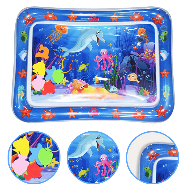 1pc Blue Dolphin Inflatable PV - Kids Outdoor Water Play Table recension och pris