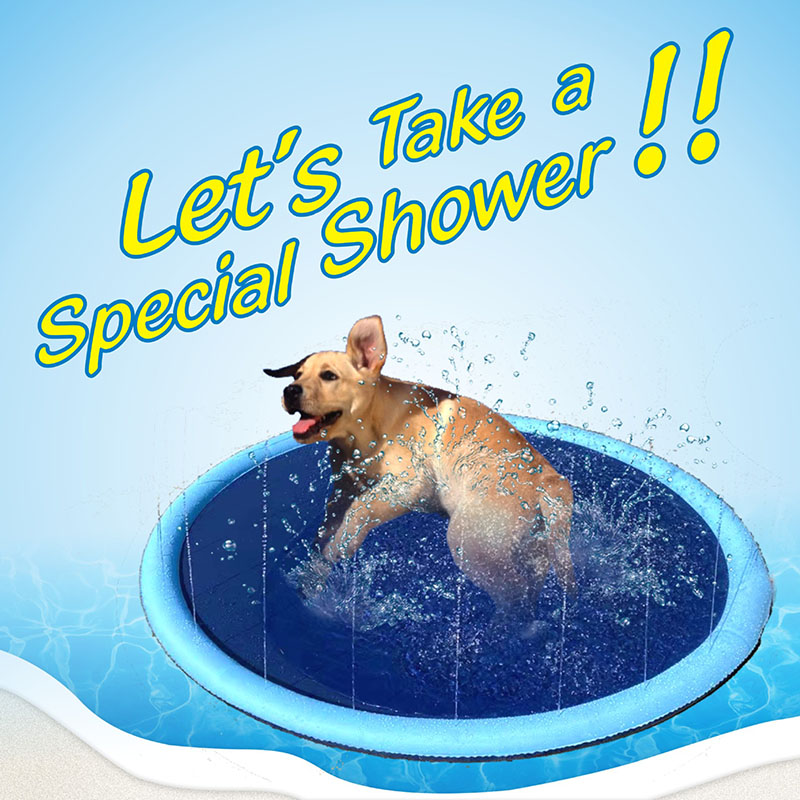 Summer Pet Swimming Pool Infla - Slip Slide Water Mat recension och pris