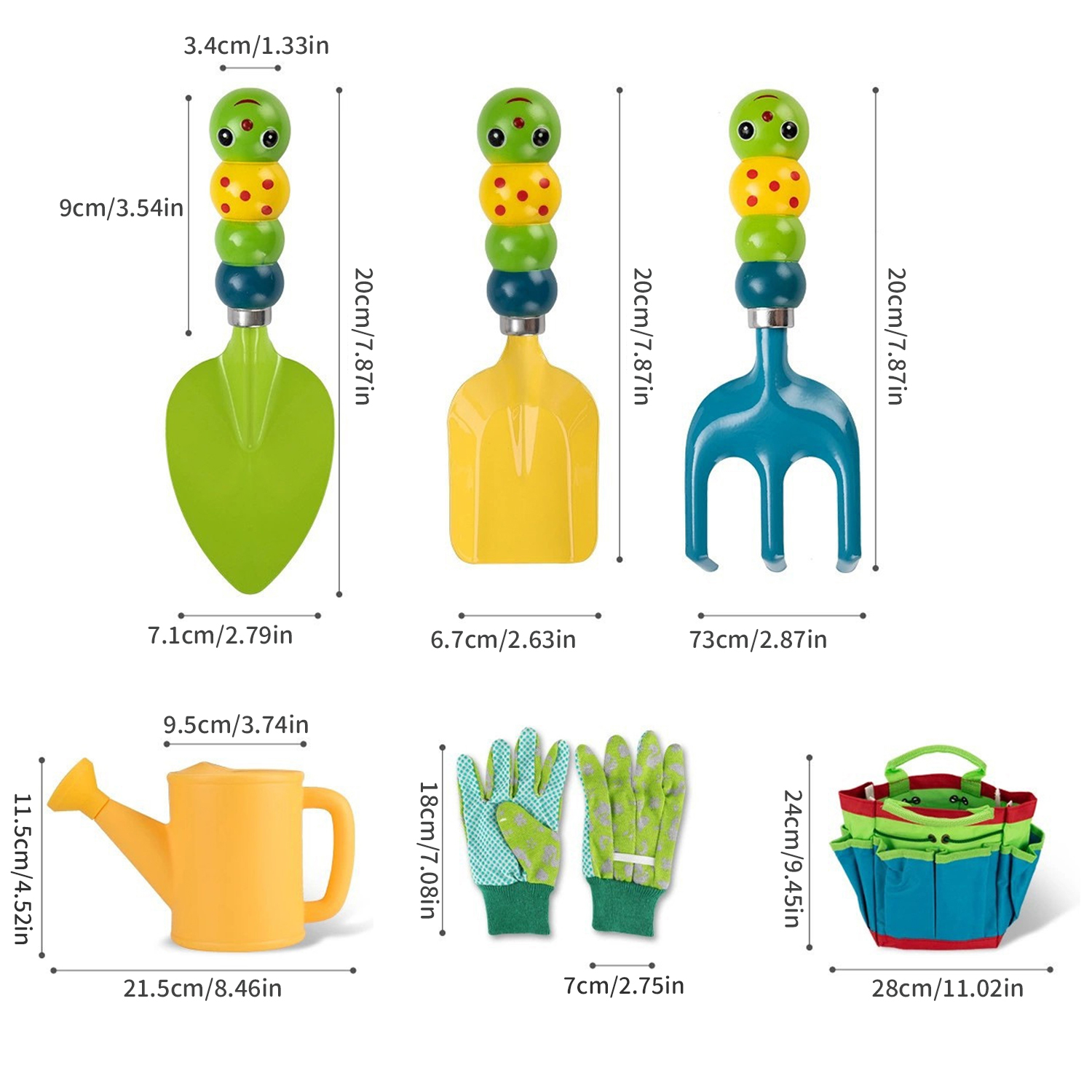 Colorful Garden Tools Toys for - Kids Outdoor Yard Tools recension och pris
