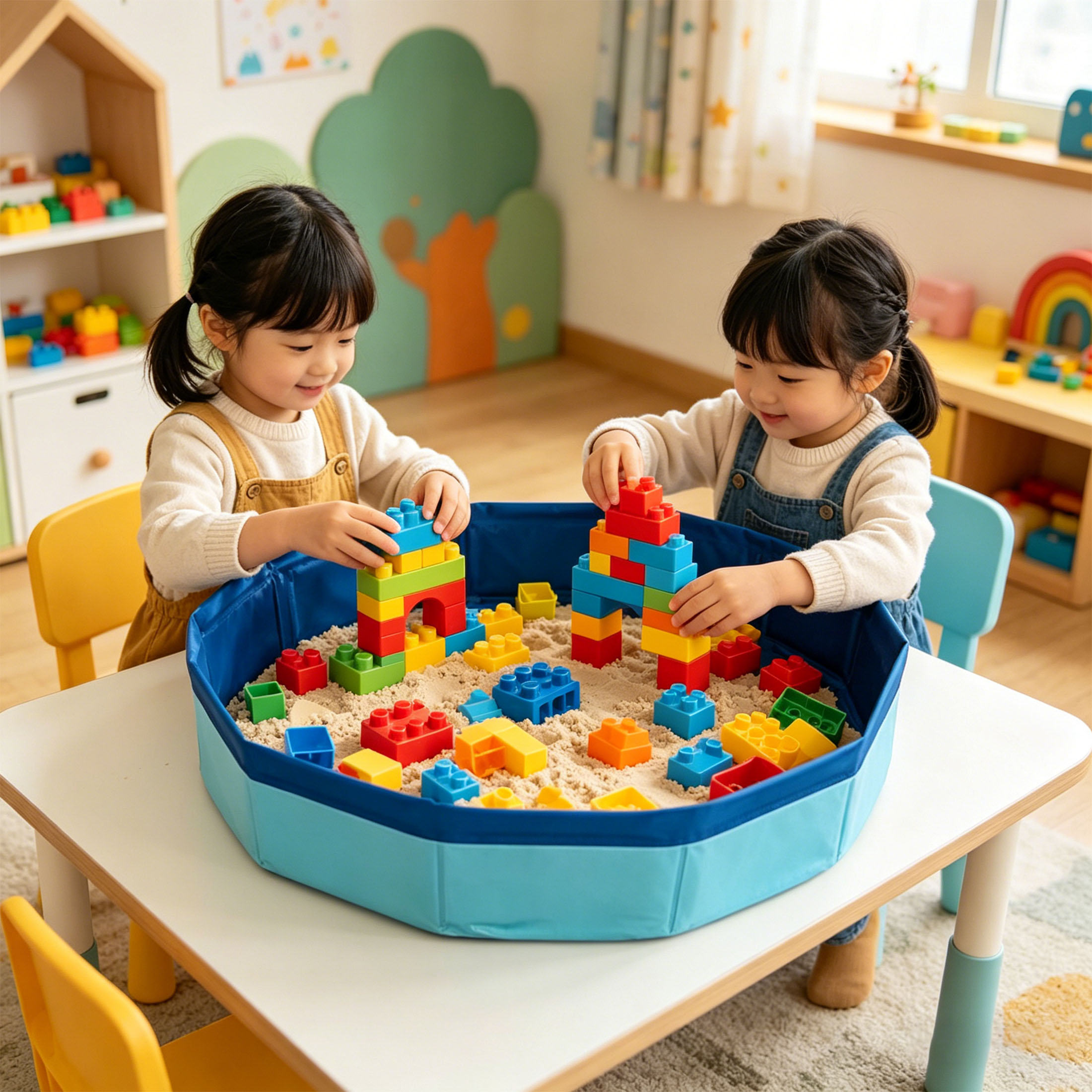 Sandbox for Kids Sand Table Ch - Kids Outdoor Sensory Table recension och pris