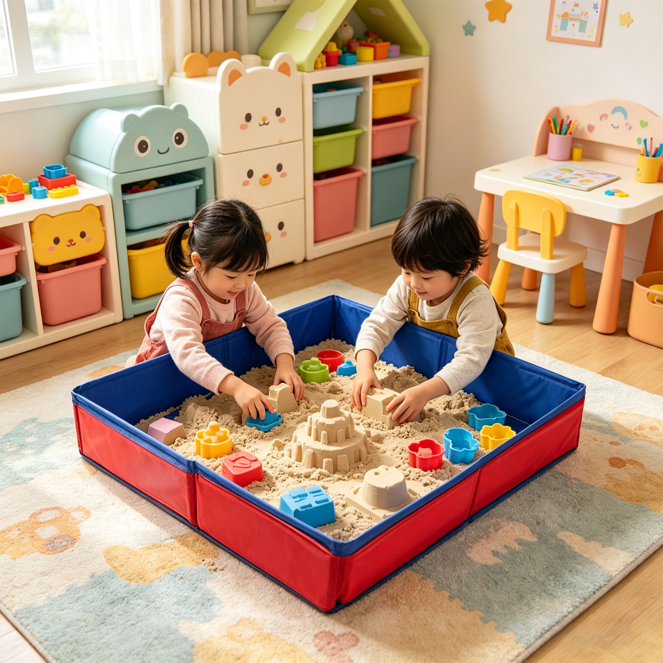 Sandbox for Kids Sand Table Ch - Kids Outdoor Sensory Table recension och pris