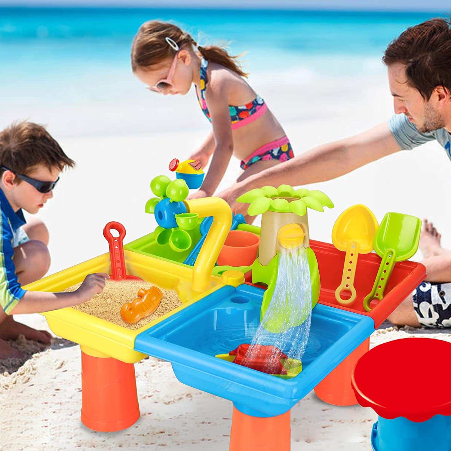 Beach Table Sand Play Toys Chi - Kids Outdoor Lounge Set recension och pris