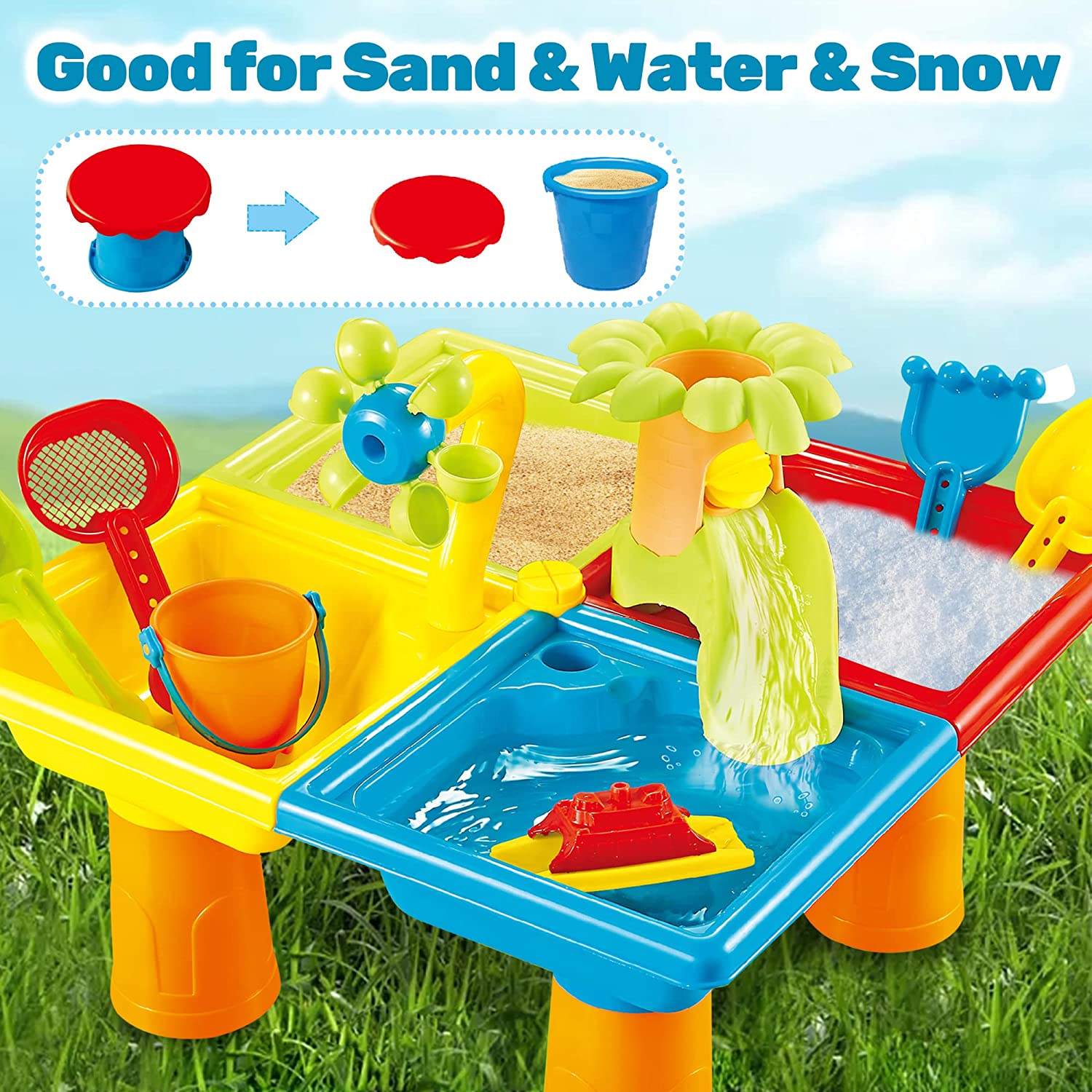 Beach Table Sand Play Toys Chi - Kids Outdoor Lounge Set recension och pris