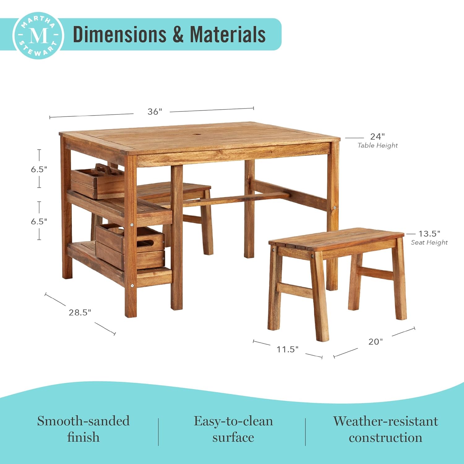 Kids Outdoor Table & Bench Set - Kids Outdoor Furniture Set recension och pris