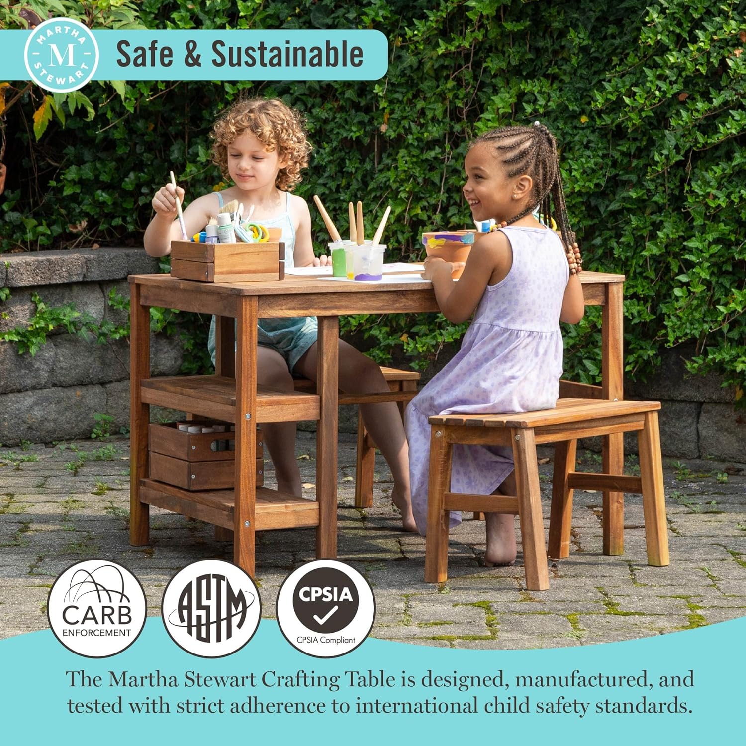 Kids Outdoor Table & Bench Set - Kids Outdoor Furniture Set recension och pris