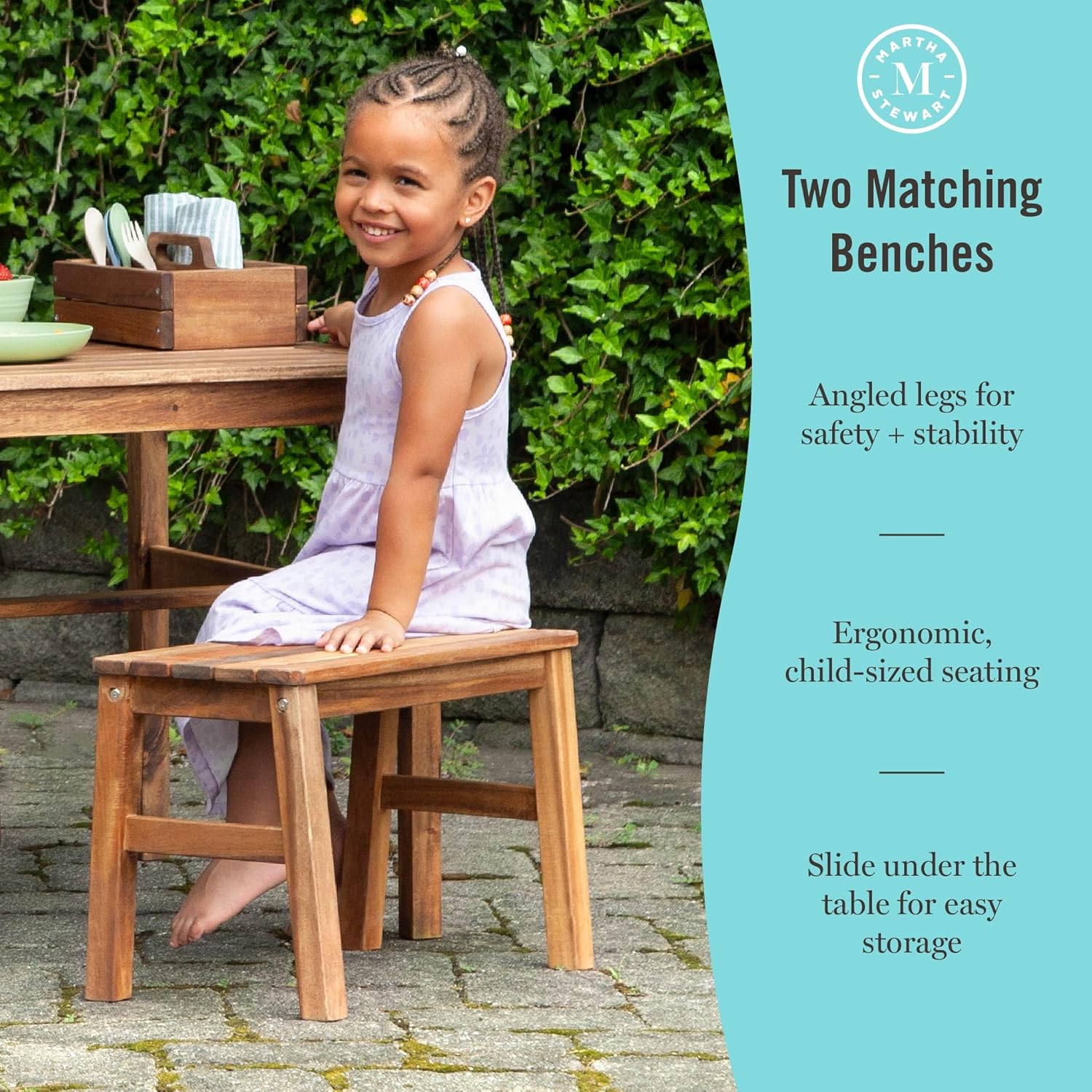 Kids Outdoor Table & Bench Set - Kids Outdoor Furniture Set recension och pris