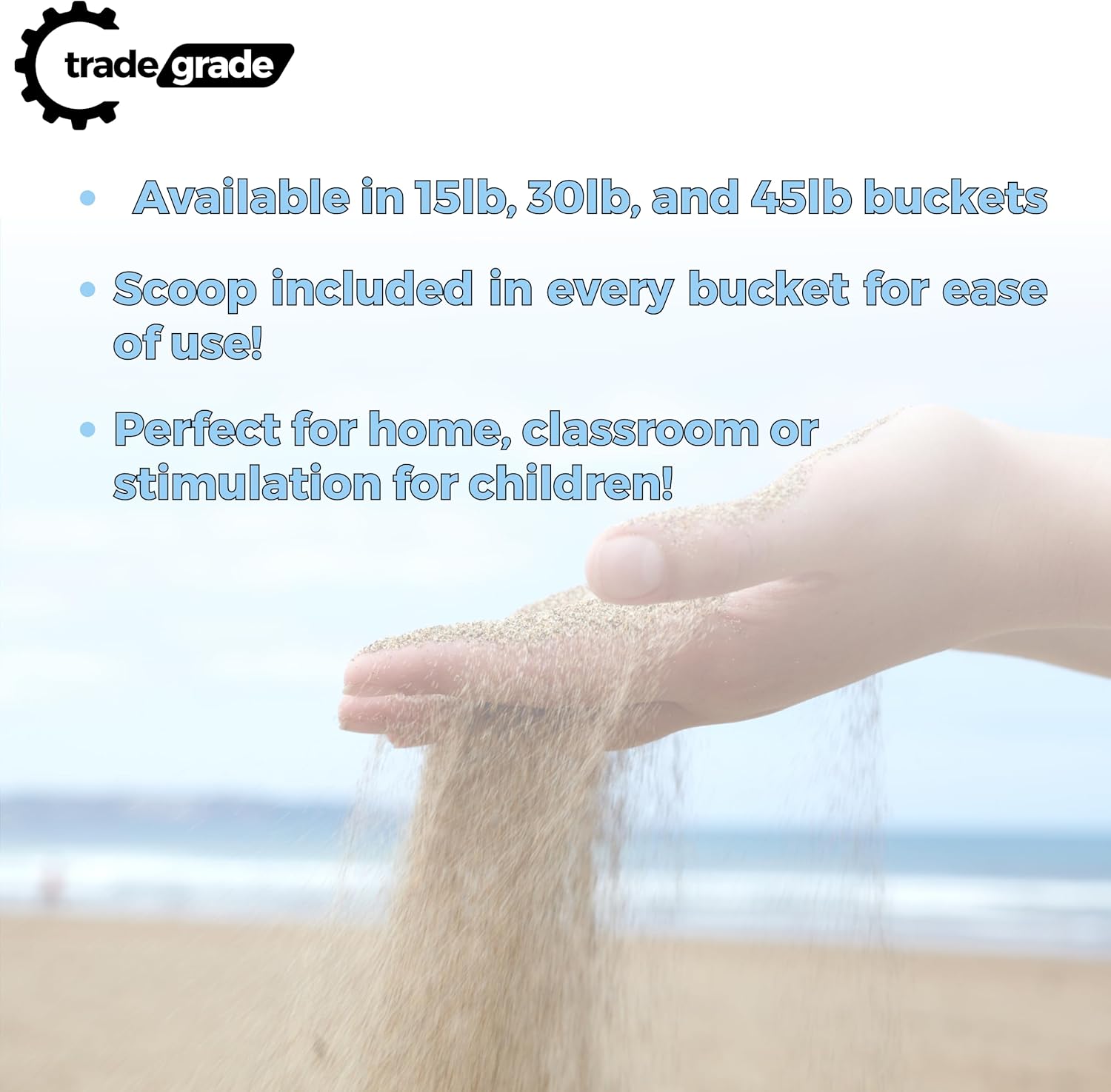 Premium Play Sand - 45 lb. Buc - Kids Outdoor Sensory Table recension och pris