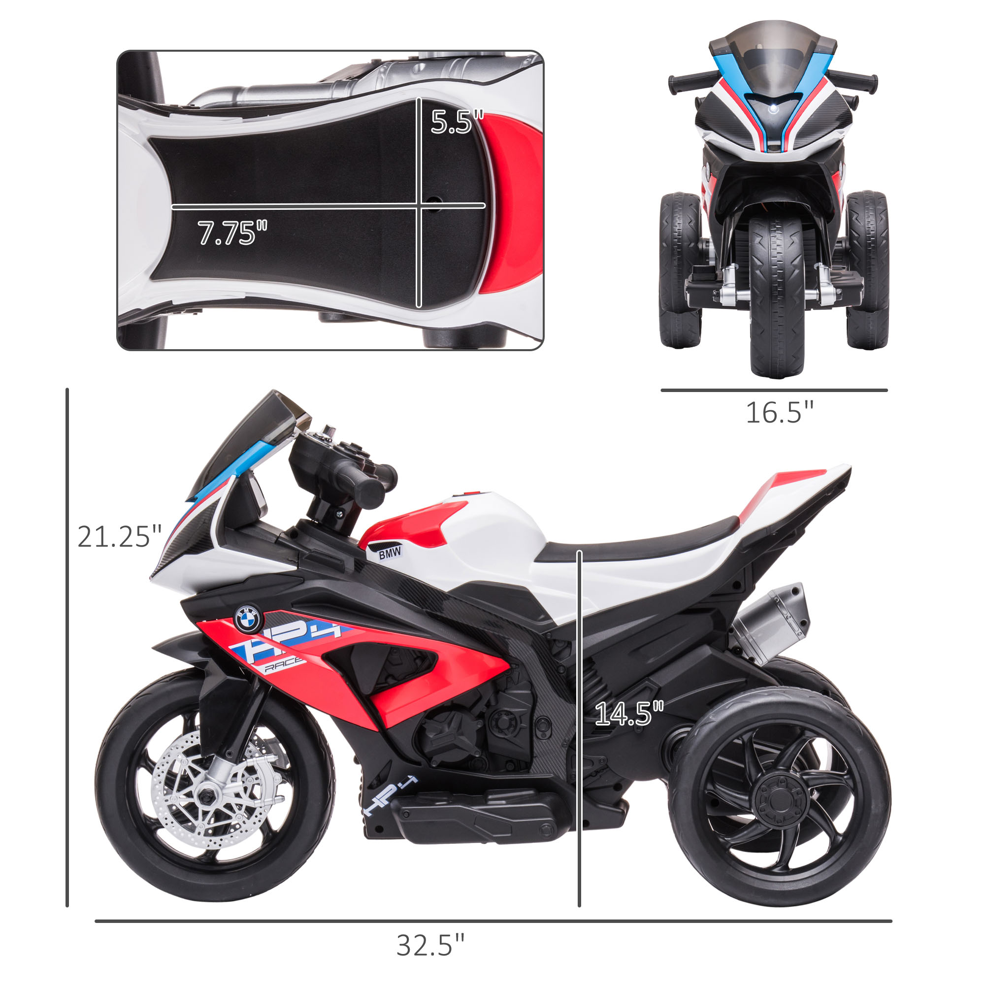Kids Electric Ride On Toy 6V M - Kids Outdoor Ride On recension och pris