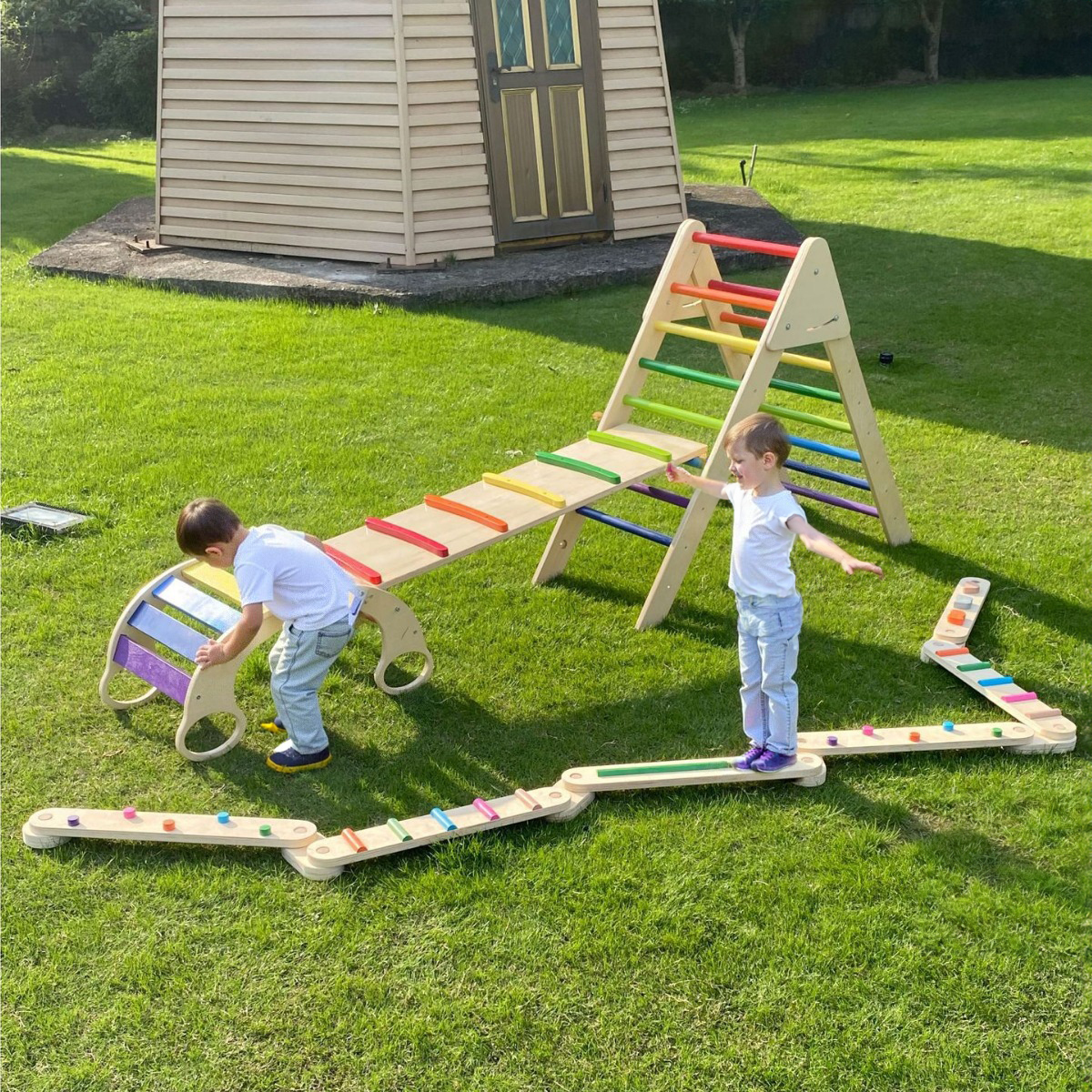 Customizable Eco-Friendly Beec - Kids Outdoor Balance Beam recension och pris