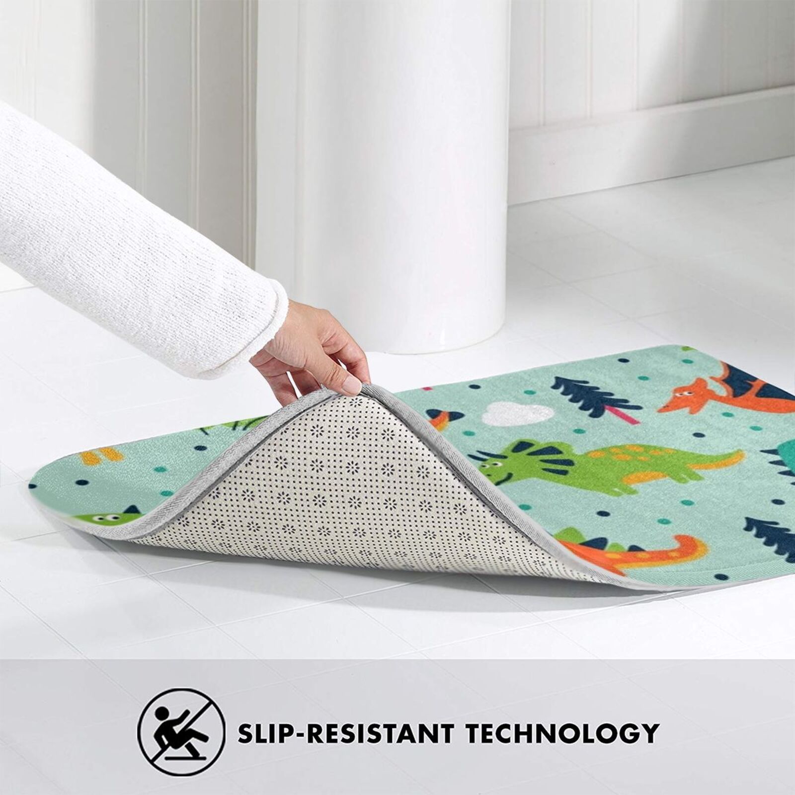 Dino Pattern 2 Soft Non-Slip M - Kids Outdoor Floor Cushions recension och pris