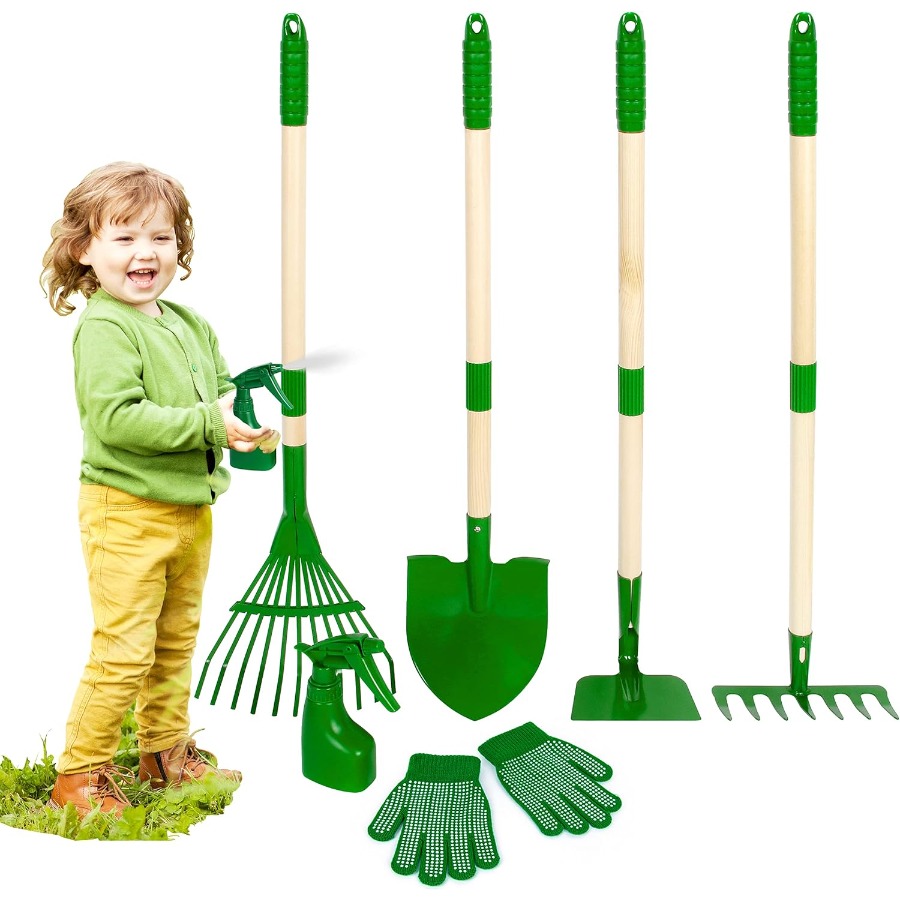 Kids Gardening Tools Set - 7pc - Kids Outdoor Yard Tools recension och pris
