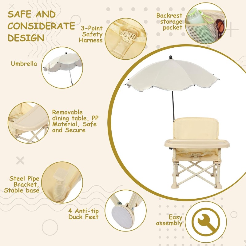 Baby Outdoor Beach Chair with  - Kids Outdoor Table And Chairs recension och pris