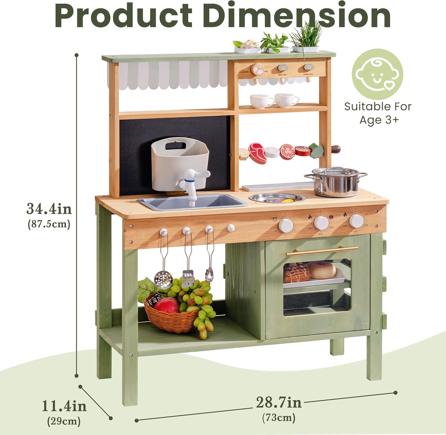 Wooden Mud Kitchen for Kids, O - Kids Outdoor Mud Kitchen recension och pris