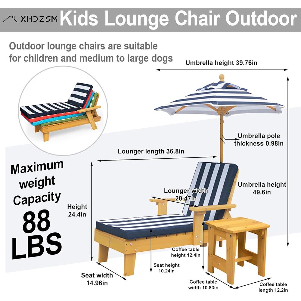 Outdoor Kids Lounge Chair with - Kids Outdoor Table And Chairs recension och pris