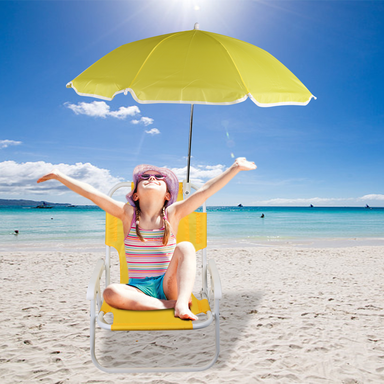 Beach Chairs and Umbrellas Out - Kids Outdoor Folding Chair recension och pris