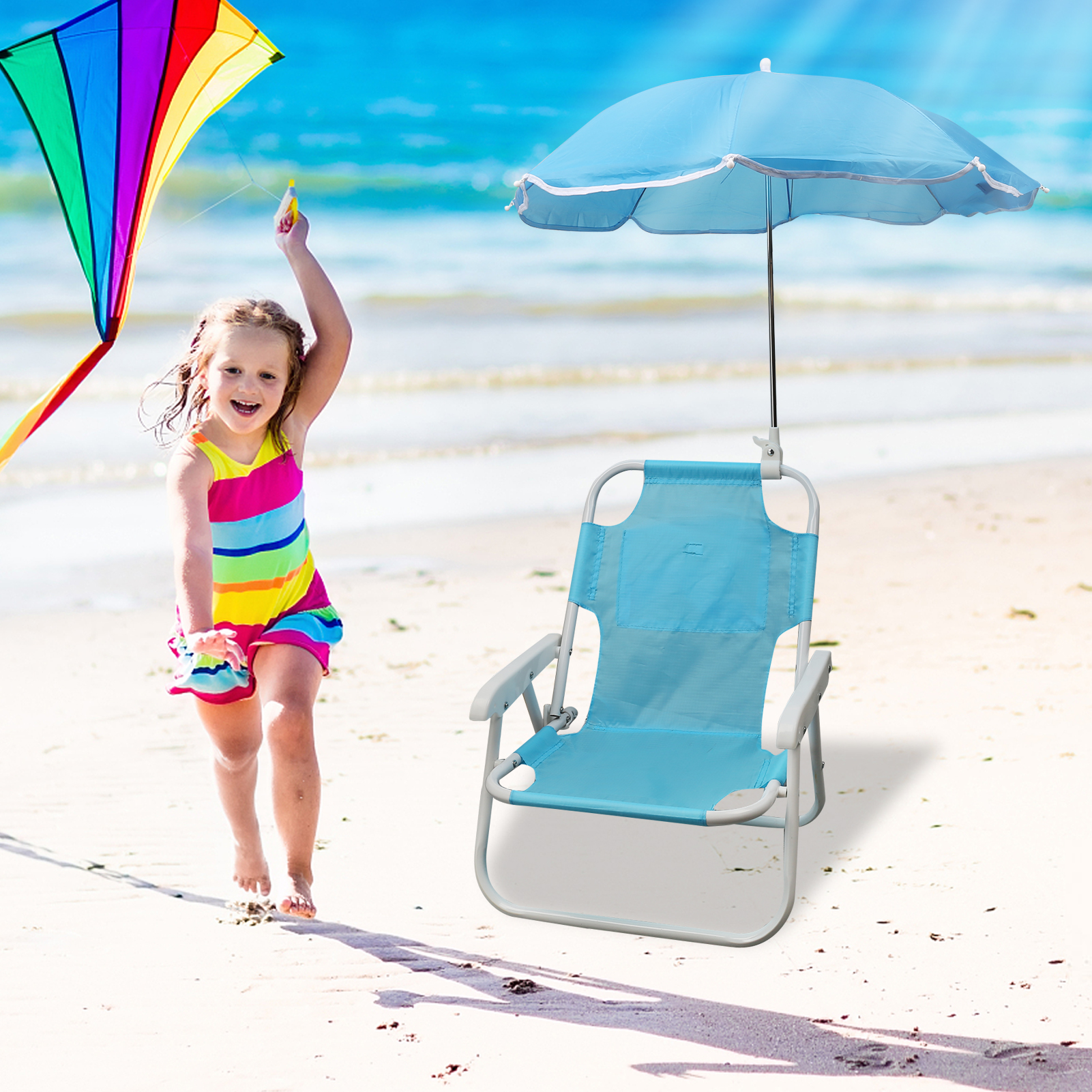 Beach Chairs and Umbrellas Out - Kids Outdoor Folding Chair recension och pris