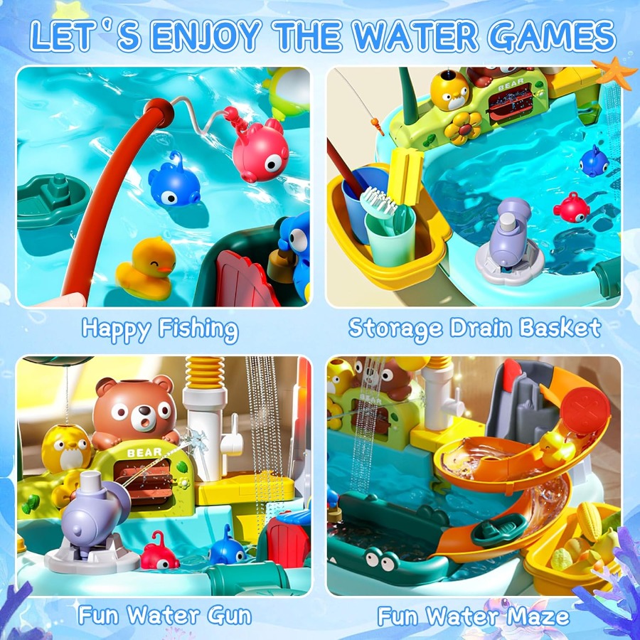 Water Table for Kids Ages 3+ w - Kids Outdoor Sensory Table recension och pris