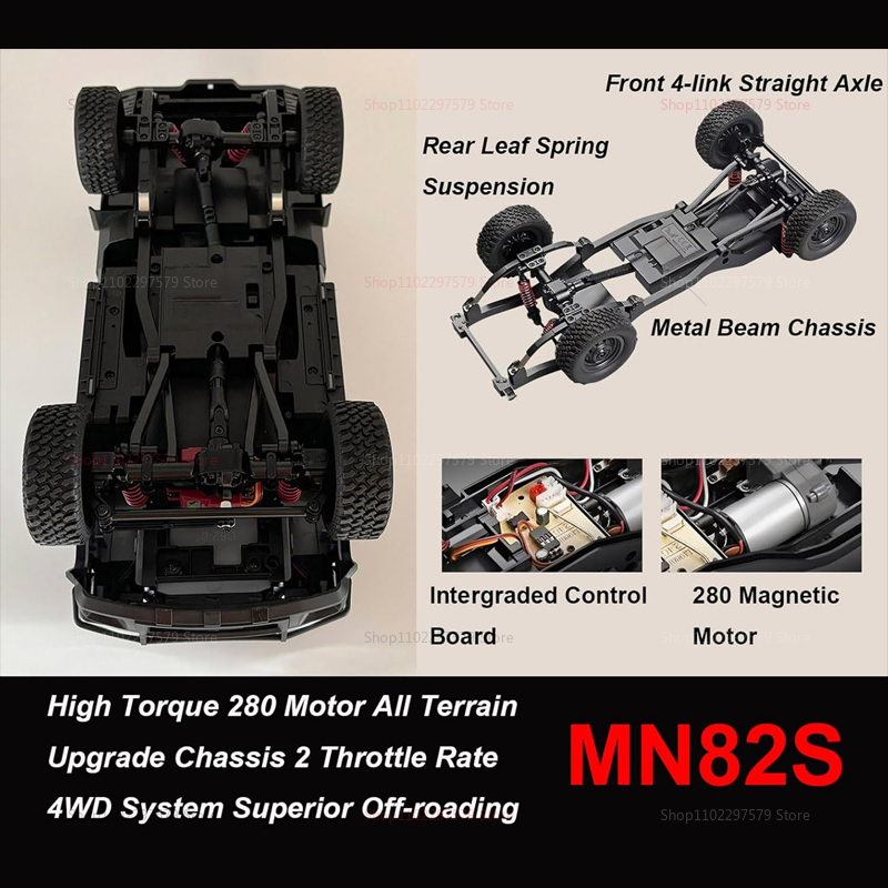 MN82 MN82S RC Crawler Truck 1/ - Kids Outdoor Ladder recension och pris