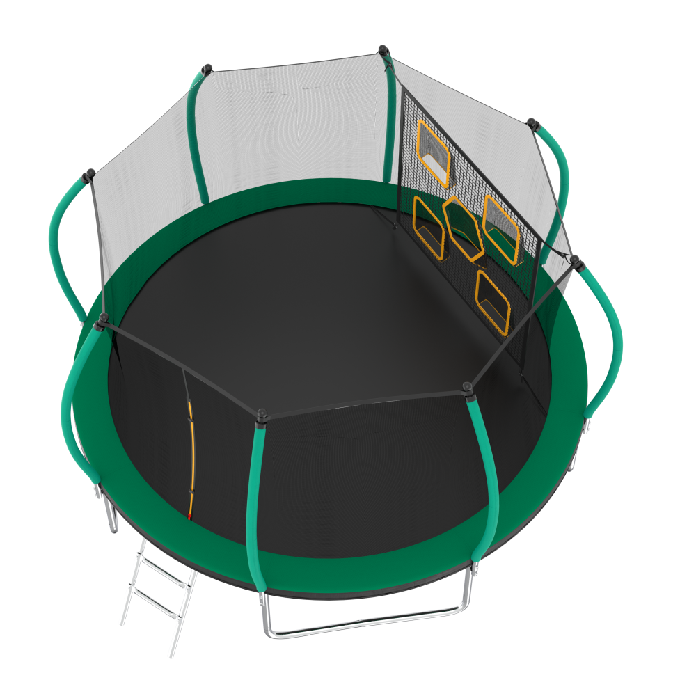 14FT Trampoline with Enclosure - Kids Outdoor Ladder recension och pris