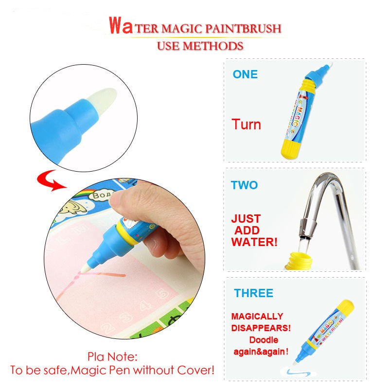 Pen Brush Painting Mat Toy Wat - Slip Slide Water Mat recension och pris