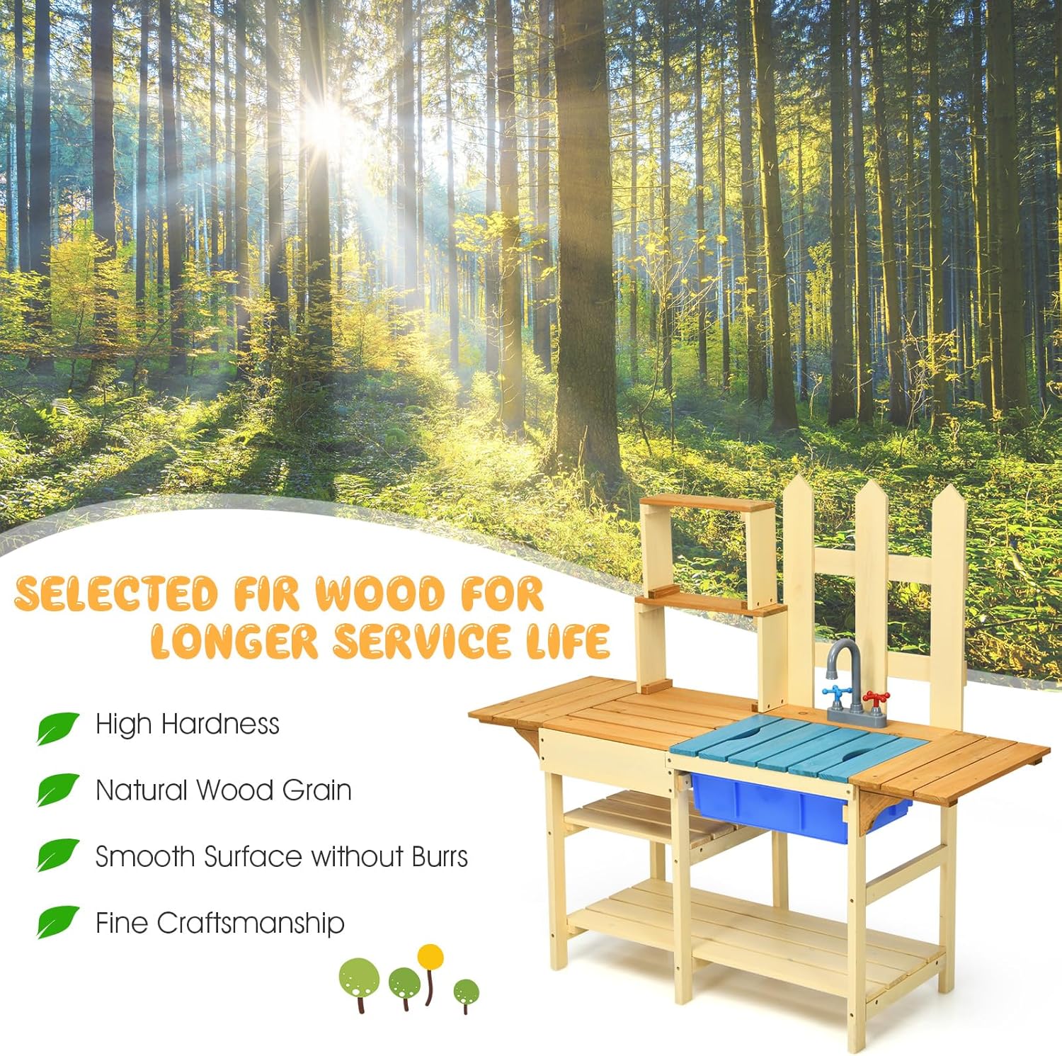 Kids Mud Kitchen Playset, Indo - Kids Outdoor Mud Kitchen recension och pris
