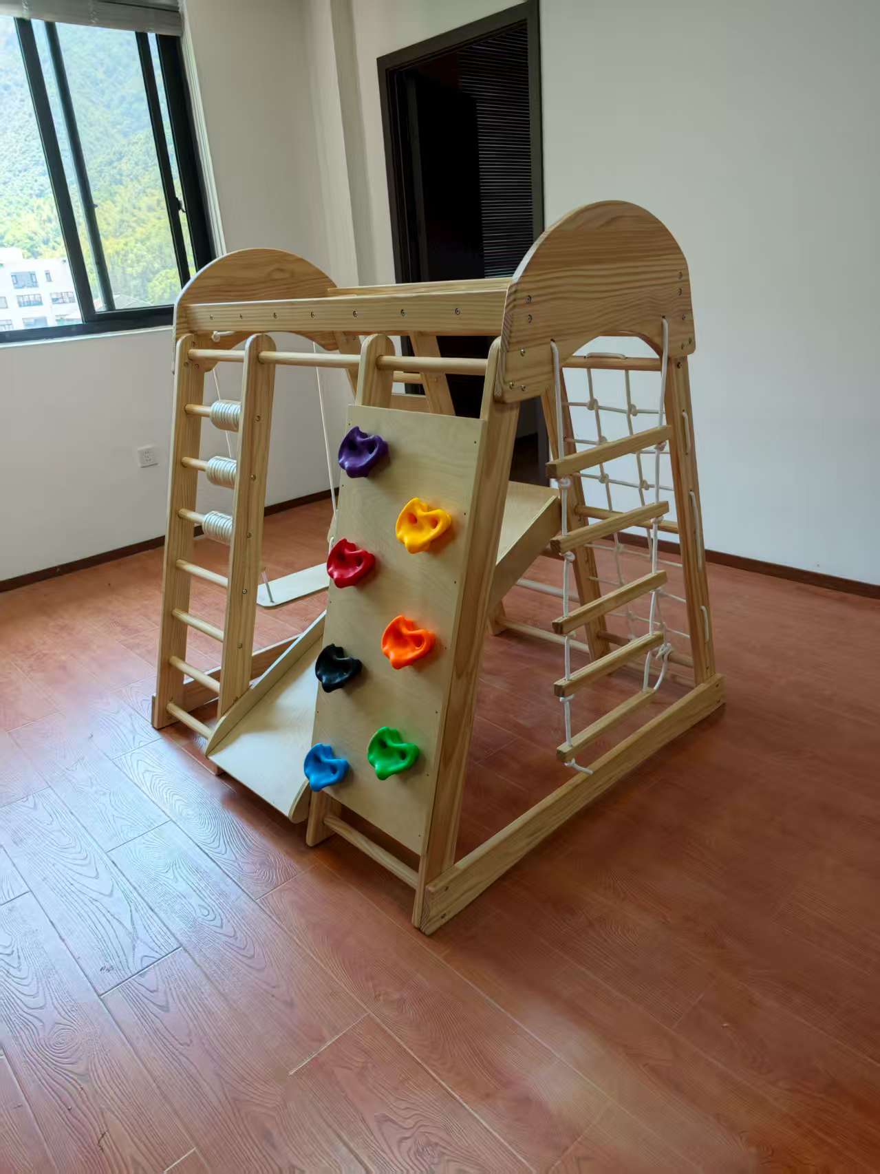 Wooden Kids Climbing Frame Lad - Kids Outdoor Ladder recension och pris