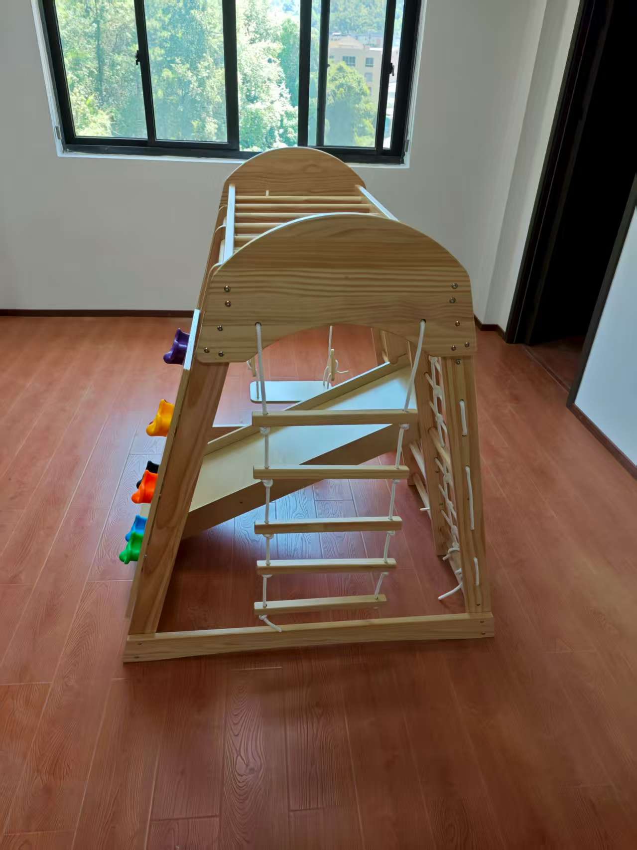 Wooden Kids Climbing Frame Lad - Kids Outdoor Ladder recension och pris