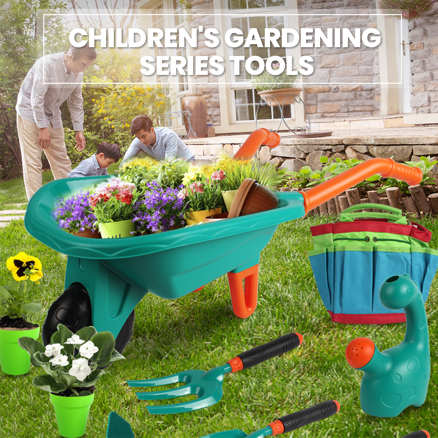 Kids Wheelbarrow Gardening Too - Kids Outdoor Yard Tools recension och pris