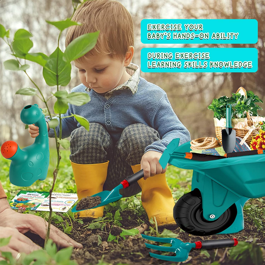 Kids Wheelbarrow Gardening Too - Kids Outdoor Yard Tools recension och pris
