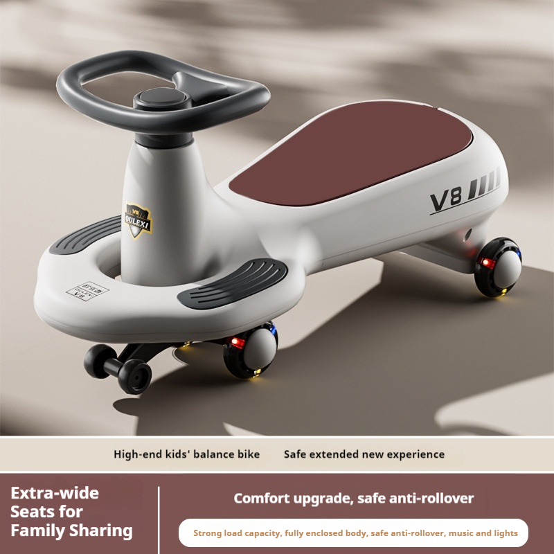 OULEXI V8 Kids Swing Car 1-6 Y - Kids Outdoor Car recension och pris