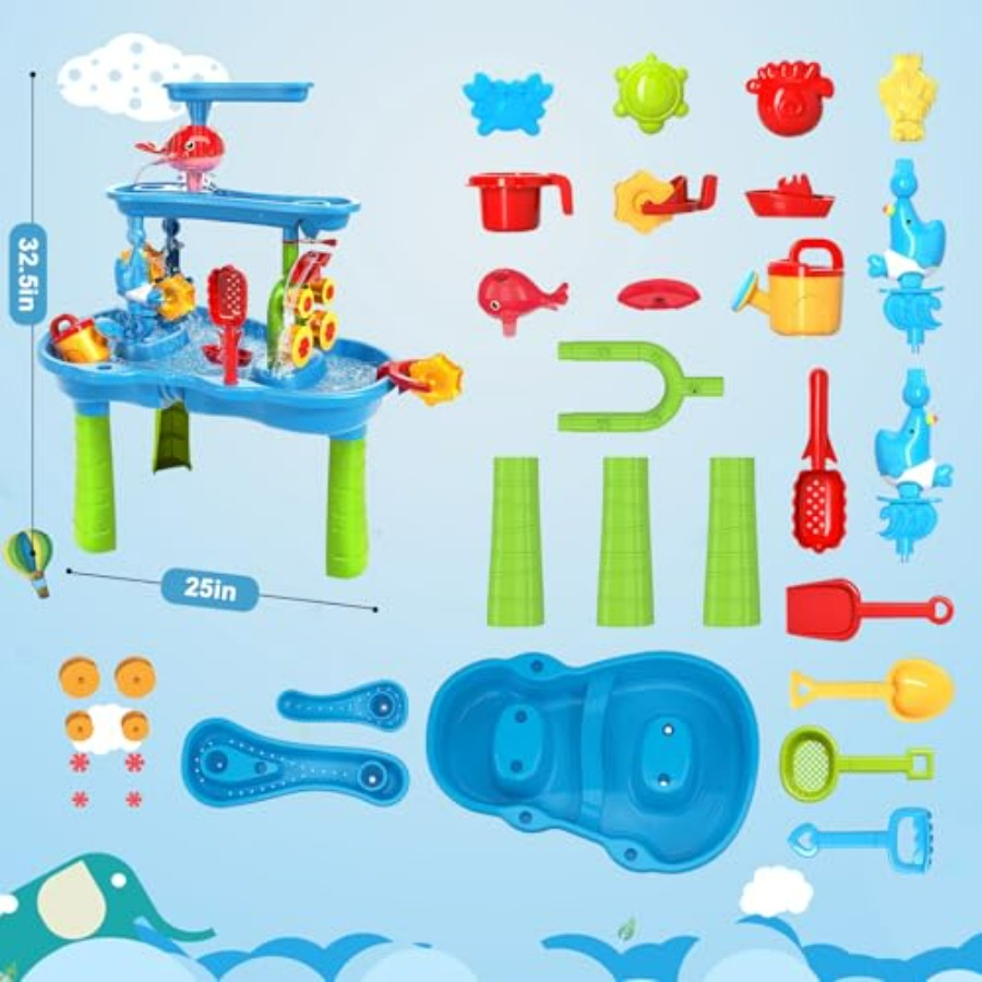 Water Table for Toddlers 3-5 3 - Kids Outdoor Water Play Table recension och pris