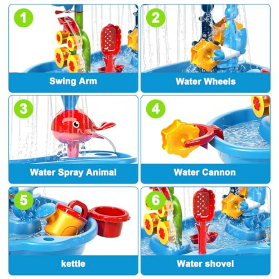 Water Table for Toddlers 3-5 3 - Kids Outdoor Water Play Table recension och pris