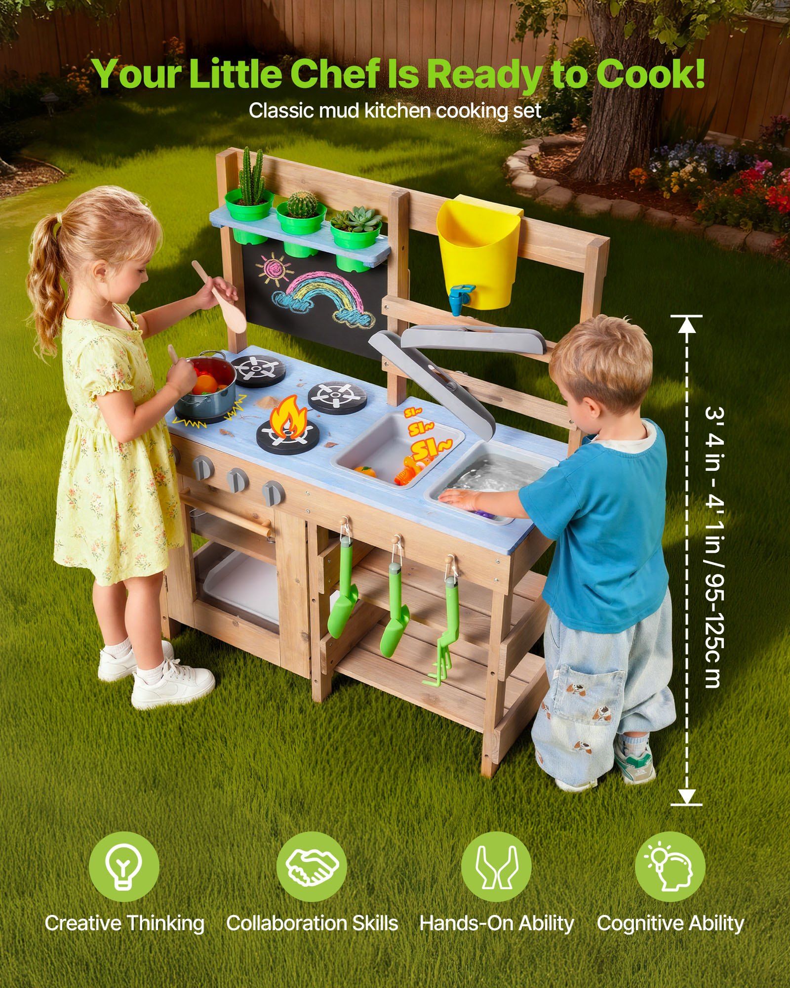 Mud Kitchen, Outdoor Mud Kitch - Kids Outdoor Mud Kitchen recension och pris