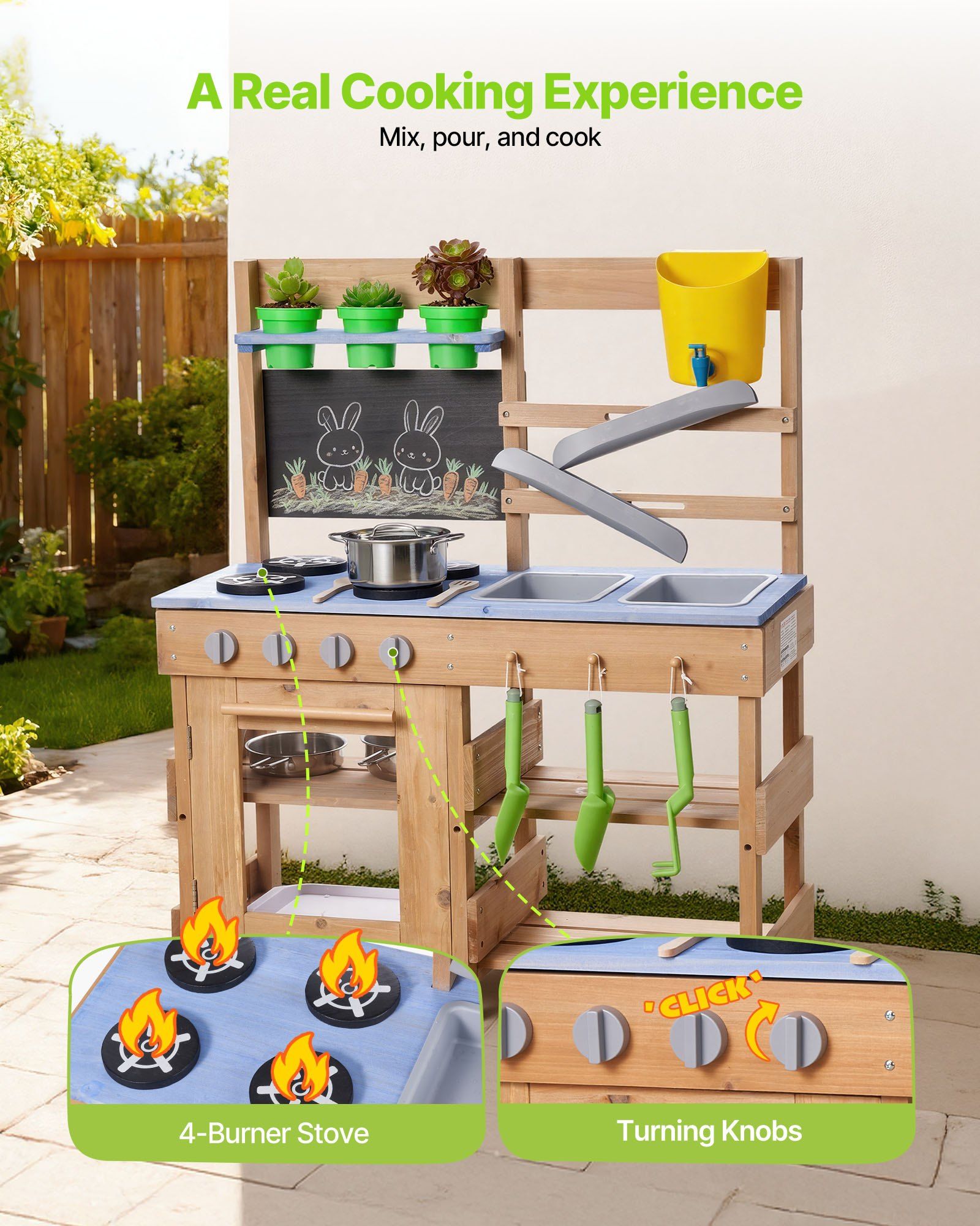 Mud Kitchen, Outdoor Mud Kitch - Kids Outdoor Mud Kitchen recension och pris